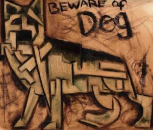 Beware Of Dog Painting
