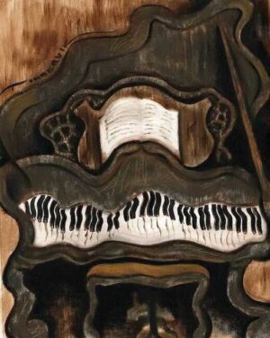 Abstract Grand Piano Painting