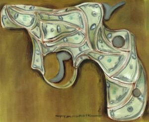 Cash Gun Painting