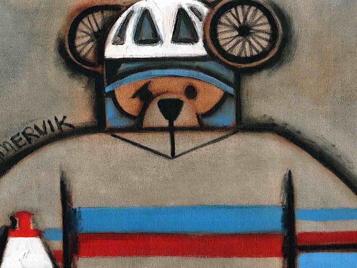 cycling abstract art