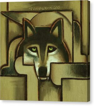 wolf canvas wall art