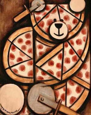 Pizza Bear Painting