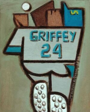 Ken Griffey Jr Over The Shoulder Catch Painting