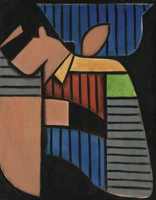 Cubism Batman and Robin Painting