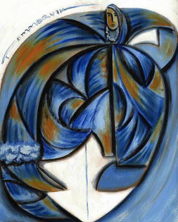 abstract surfing painting