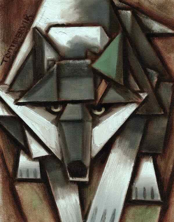 abstract wolf