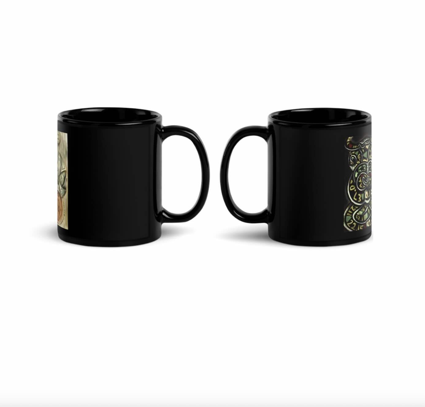 Wall Street Bull and Bear Black Coffee Mug Set | Stock Market Gift (Set of 2) - Image 2