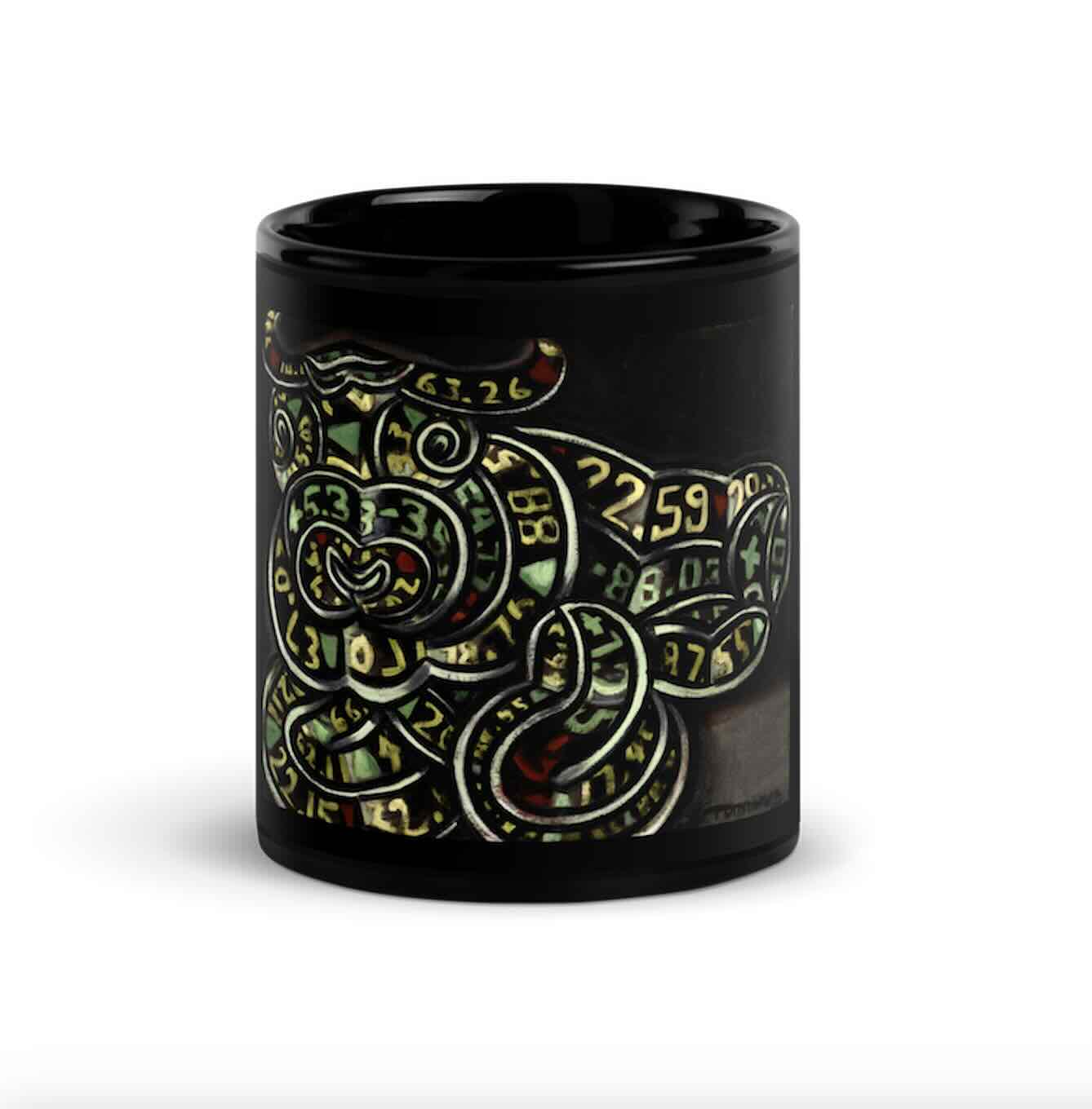 Wall Street Bull and Bear Black Coffee Mug Set | Stock Market Gift (Set of 2) - Image 4