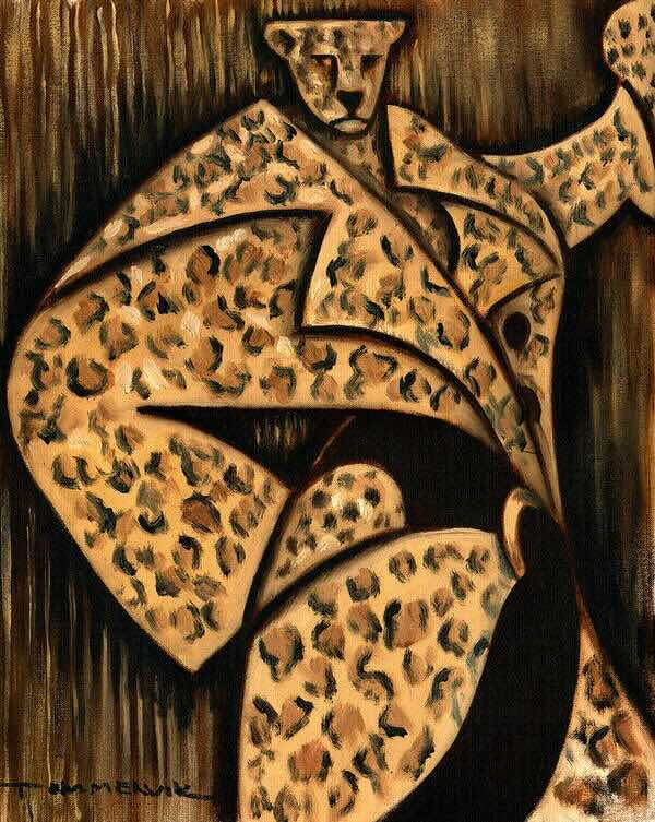 cheetah painting