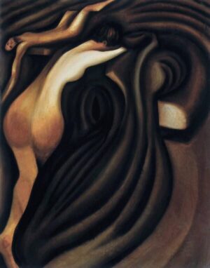 abstract figurative wall art of man and woman