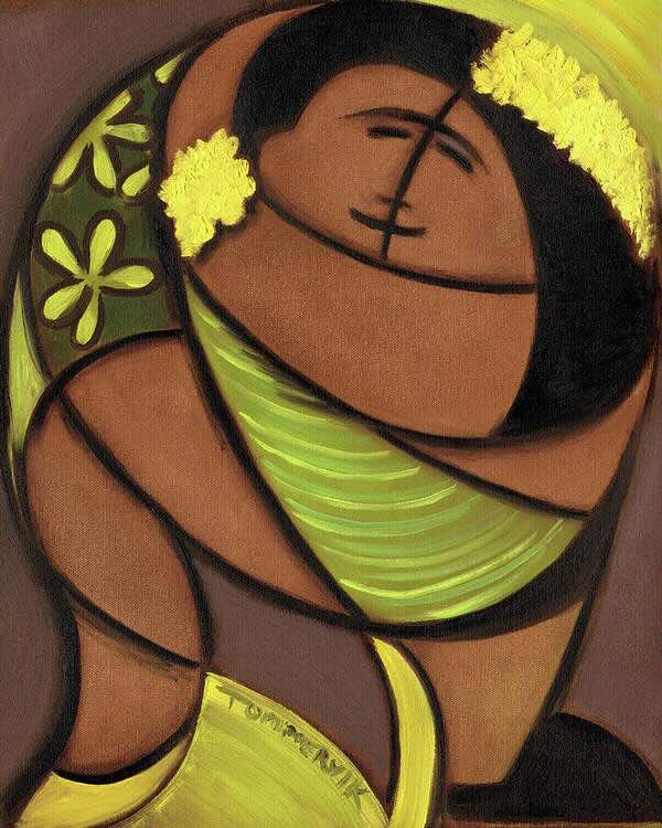 romantic hawaiian wall art
