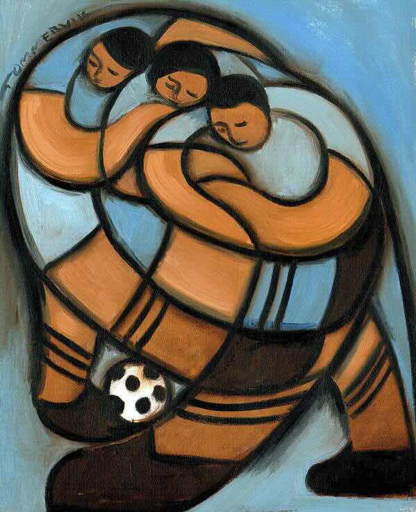 soccer paintings