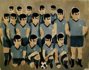 Spock Soccer Team Painting | Original Oil on Canvas (2008)