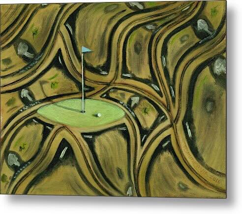 golf metal wall art