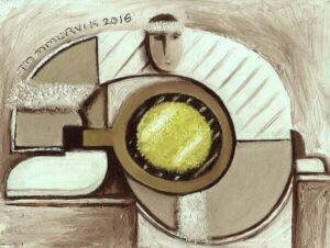 Tennis Aficionado | Sports Wall Art | Fine Art Paper Print